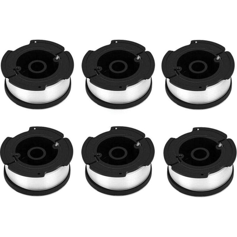 [neuwertig]black & Decker Trimmerfadenspule, Nylonfadenspule, Reflexfadenspulen, Freischneiderfadenspule, Transparente Reflexfadenspule, 6-teilige Ersatzspule Für Automatischen Fadenvorschub