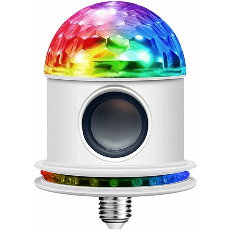 [neuwertig]intelligente Led-musiklampe, E27 Rgb Bluetooth-lautsprecher Mit Farbwechselnder Fernbedienung, Kabelloser Rgb-led-musiklicht-lautsprecher, Dimmbare Lampe (a) [klar]