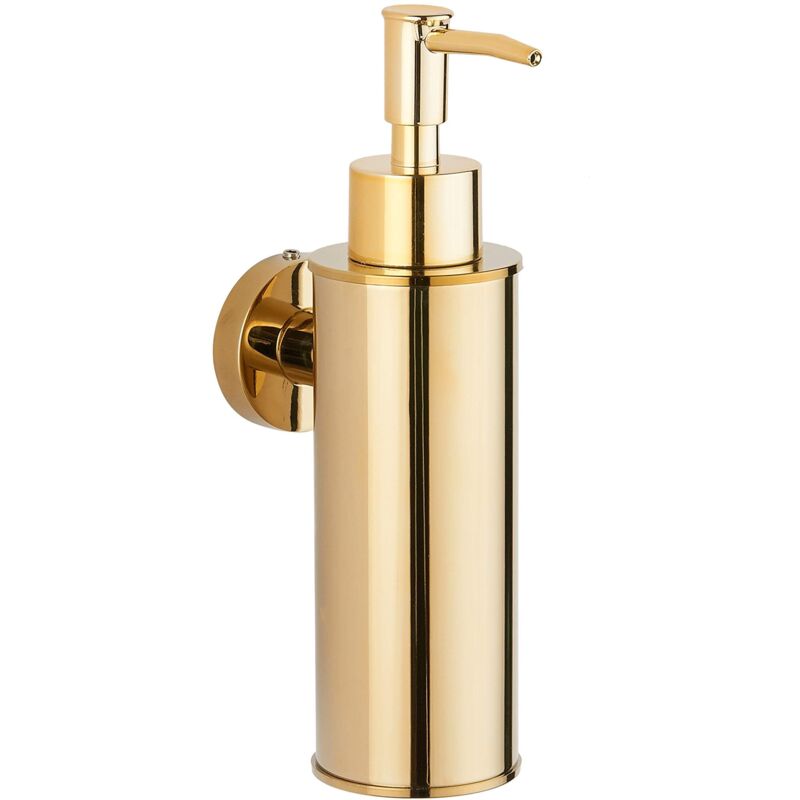 [neuwertig]wandseifenspender Aus Edelstahl 304 Zur Dekoration (rund, Gold)