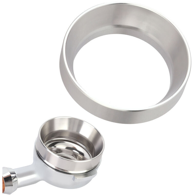 [neuwertig]zubehör Für Kaffeemaschinen, 58 Mm Universeller Magnetischer Dosierring Aus Silberner Aluminiumlegierung