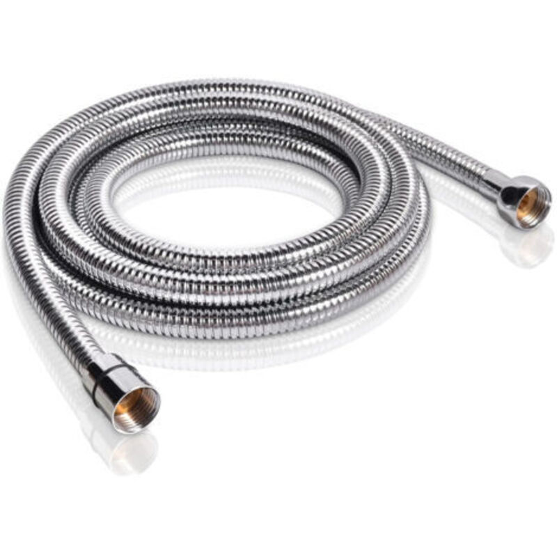 [neuwertig]1,5 M Langer, Flexibler Duschschlauch Aus Edelstahl, Verdreh- Und Knickfest, Auslaufsicher, Universeller G1/2", Robuster Ersatzschlauch Mit Messinganschlüssen Und -dichtungen, Chrom/silber
