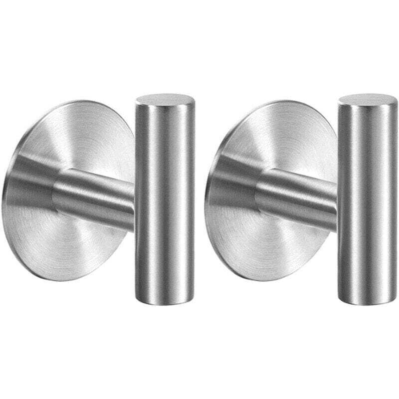 [neuwertig]selbstklebende Wandhaken Für Duschhandtücher, Wasserdichter Edelstahl, 2er-set, Silber