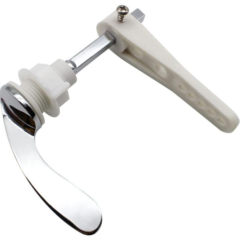 [neuwertig]ersatzgriff Für Wc-spülkasten, Universal-spülhebel Aus Metall, Reinigungsset Für Wc-spülkastengriff, Silberfarben, 1 Behälter