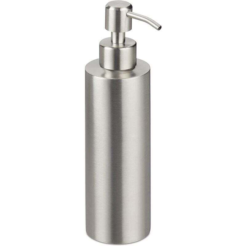 [neuwertig]nachfüllbarer Seifenspender Aus Gebürstetem Edelstahl, 350 Ml, Silber