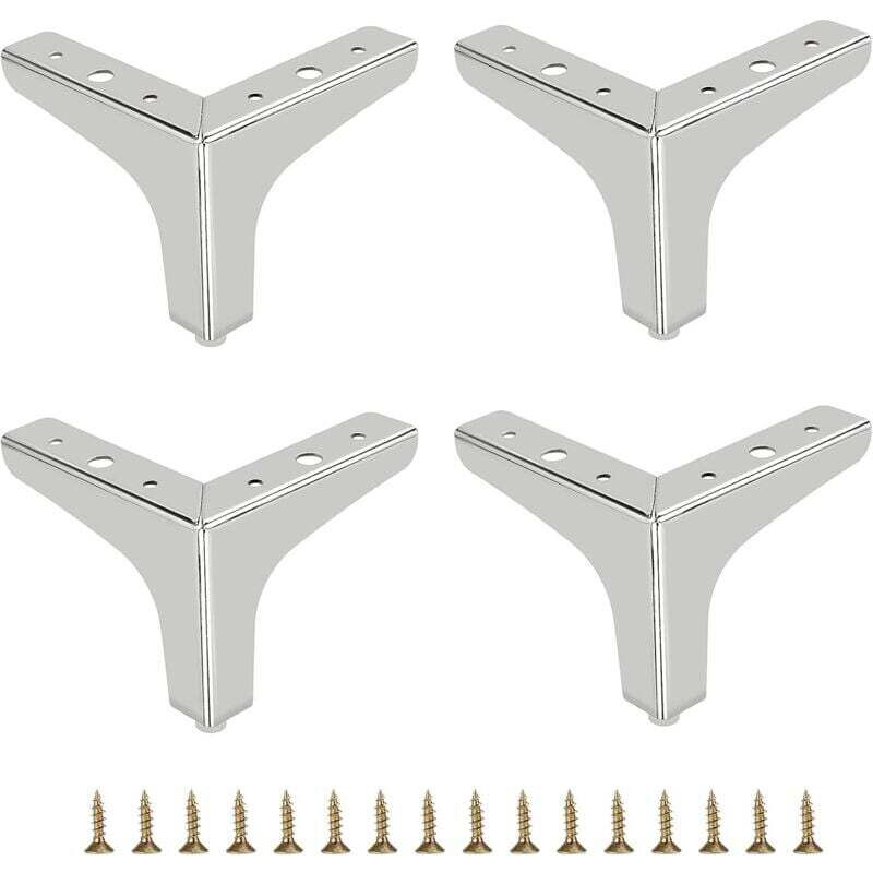 [neuwertig]10 Cm Hohe Sofabeine Aus Metall, 4 Stück, Moderne Möbelbeine, Sofabeine, Möbelfüße, Ersatzbeine Für Tv-ständer, Sofas Und Kleiderschränke, Silberfarben