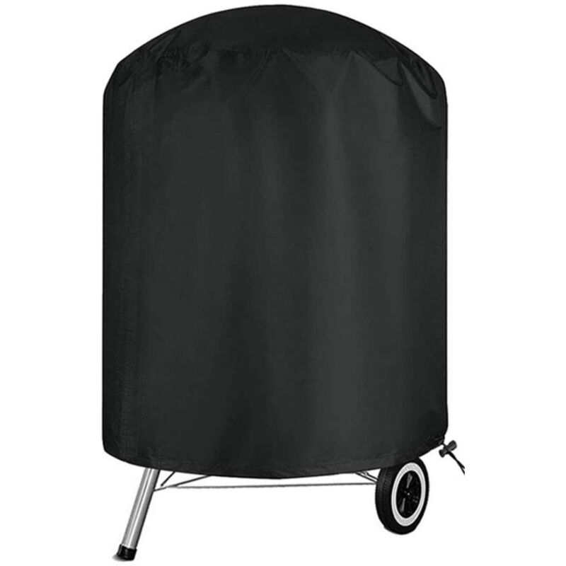 [neuwertig]runde Grillabdeckung Für Den Außenbereich, Grillschutzplane, Uv-/wasserdichte Abdeckung, 210d Oxford-gewebe, Ø 70 X 70 Cm, Abdeckung Passend Für Die Meisten Grills
