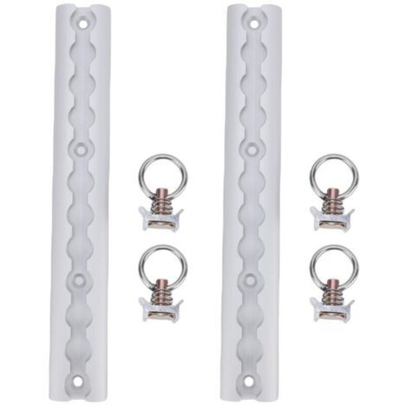 [neuwertig]l-förmige Aluminium-zurrschiene, 304 Mm Dick, Mit 4 Runden Ringen, Für Motorräder, Quads, Geländemotorräder Und Pickups (silber).