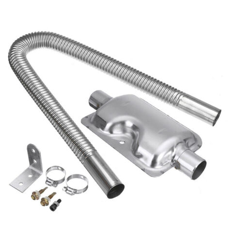 [neuwertig]dieselheizungs-luft-standluft-600-mm-auspuff-24-mm-schalldämpfer-kit