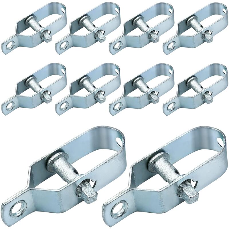 [neuwertig]10 Stück 90-mm-zaunspanner, Stacheldrahtspanner, Verzinkte Stahl-drahtgitterspanner Für Drahtgitter Oder Andere Drähte, Silber