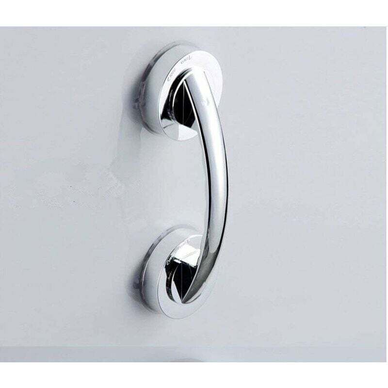 [neuwertig]superstarker Saugnapfgriff, Haltegriff Für Badezimmer, Dusche, Schrank, Minikühlschrank (silber)