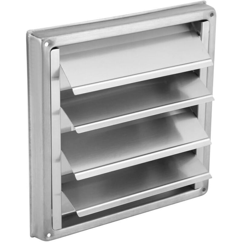 [neuwertig]lüftungsgitter, Lüftungsgitter Für Wärmerückgewinnungsanlagen, 100-mm-lüftungsgitter, Edelstahl-lüftungsgitter, Silber
