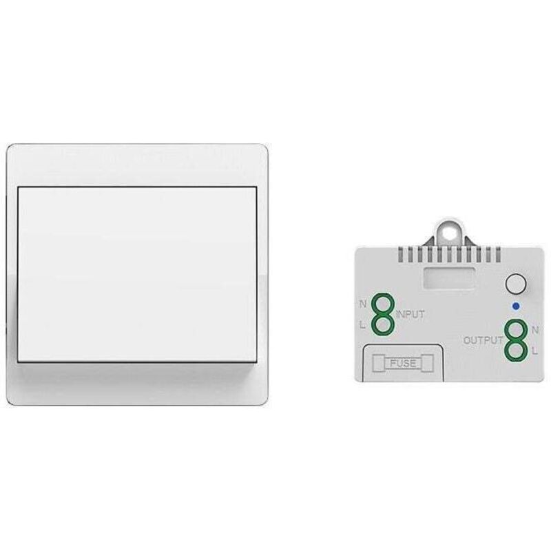 [neuwertig]selbstversorgender, Batterieloser Funkschalter, Drahtlose Fernbedienung Für Lampen Und Elektrogeräte, Wasserdicht Und Sicher, Kann Direkt Im Badezimmer Usw. Installiert Werden. (1
