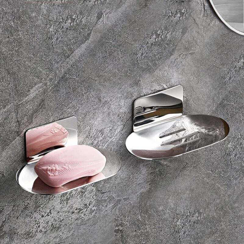 [neuwertig]wandmontierte Seifenschale Aus Edelstahl Für Dusche, Bad Und Küche, 2-teilig, Chrom