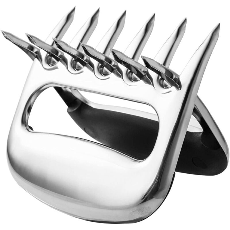 [neuwertig]bärenkrallen Zum Grillen, Rostfreies Grillgeschirr Aus Edelstahl, Bärenpfote Zum Schneiden Von Fleisch, Sehr Gut Geeignet Zum Zupfen Von Schweinefleisch (edelstahl)