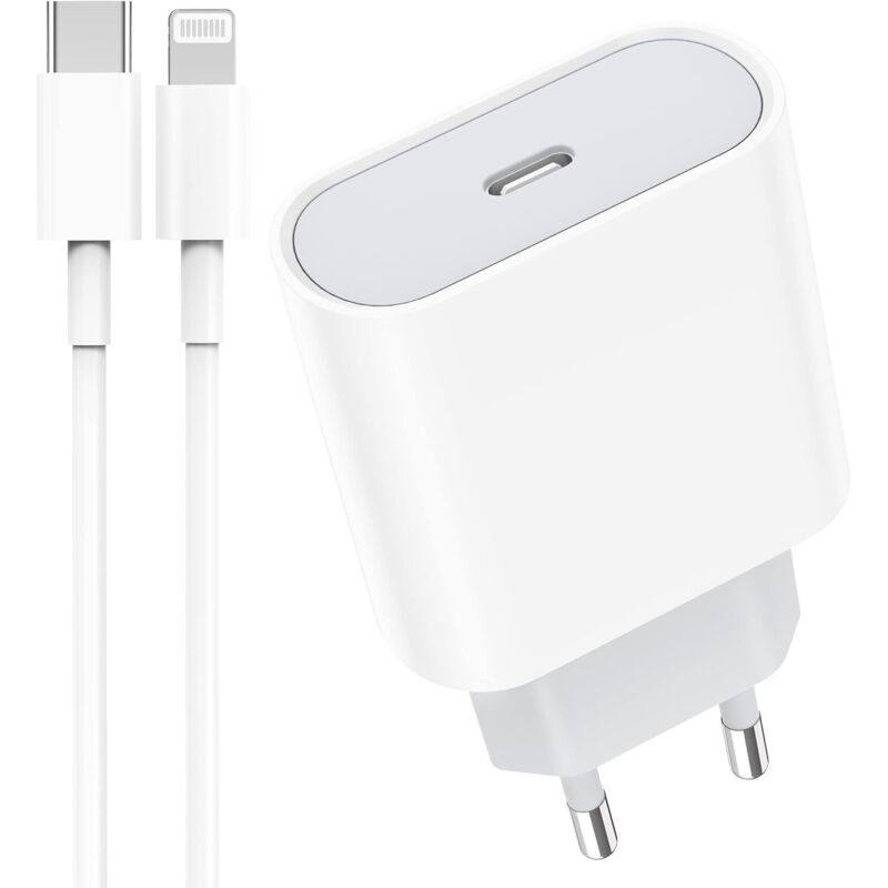 [neuwertig]20-w-usb-c-schnellladegerät Mit 2-m-kabel Für Iphone 14/14 Pro/14 Pro Max/14 Plus/13/12/11/se/x/xs/xr, Airpods, Usb-c-netzteil