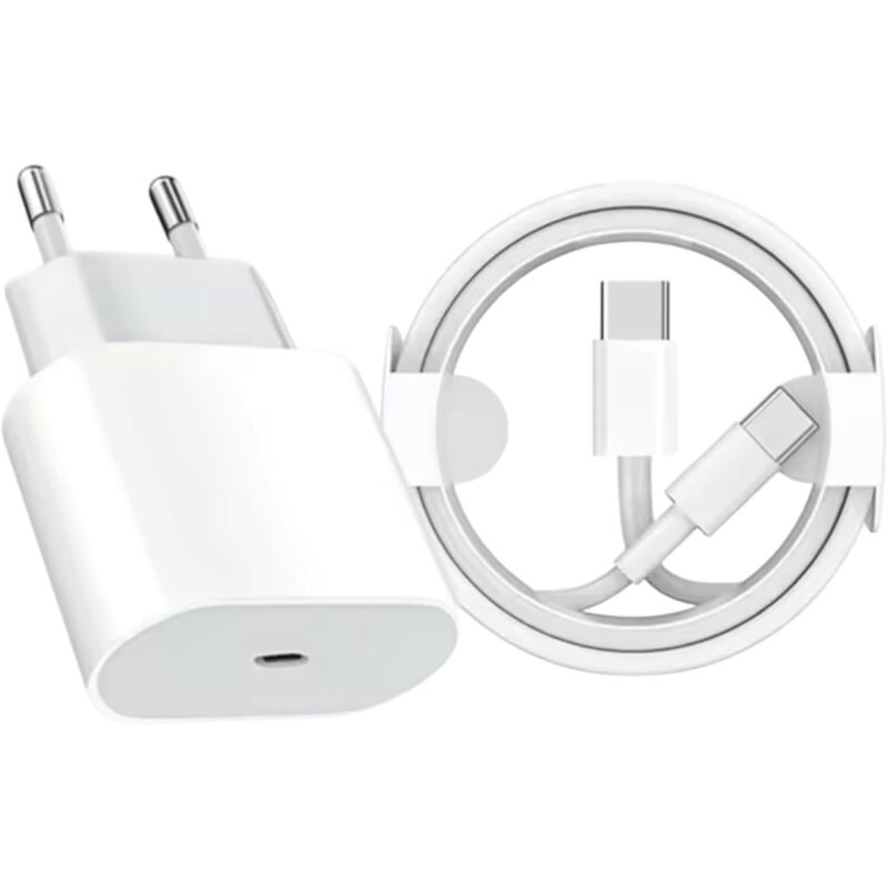 [neuwertig]20w Schnellladeadapter Mit Usb-c Für Europäische Stecker, 1m Ladekabel, Reiseladegerät Für Europa, Eu, Euro, Spanien, Italien, Frankreich Und Deutschland.
