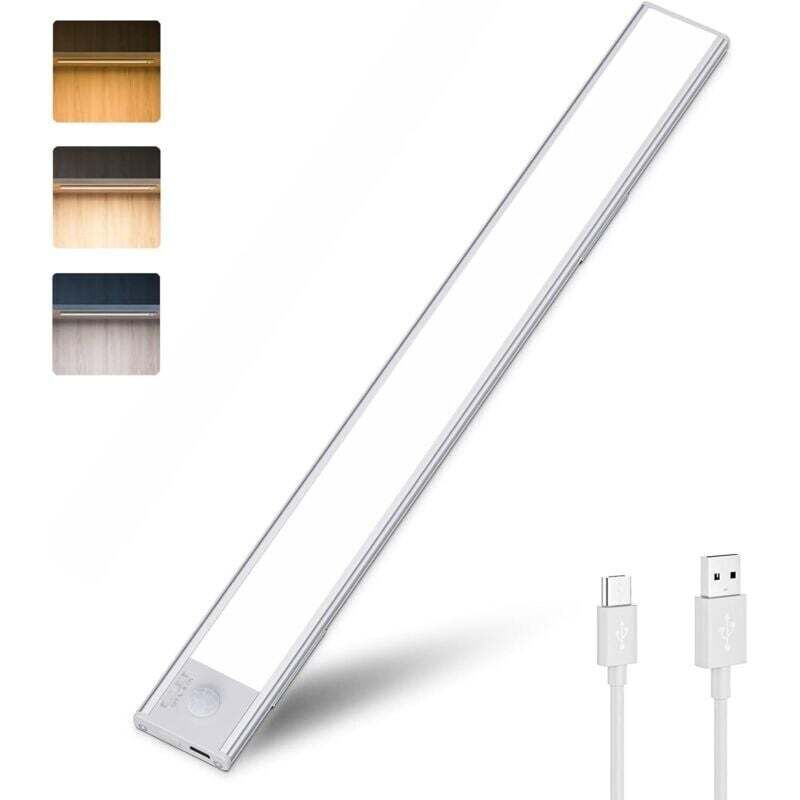 [neuwertig]40 Cm Led-unterbauleuchte, Usb-aufladbar, Dimmbar, Mit Bewegungssensor Für Küche, Schrank, Kleiderschrank