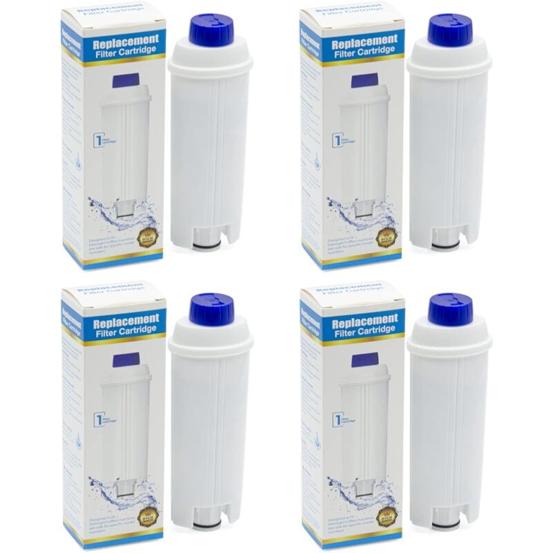 [neuwertig]4er-pack Dlsc002 Wasserfilter, Kompatibel Mit Delonghi Magnifica, Dinamica, Autentica, Primadonna Und Allen Kaffeemaschinen Der Serien Ecam, Esam, Etam, Bco Und Ec