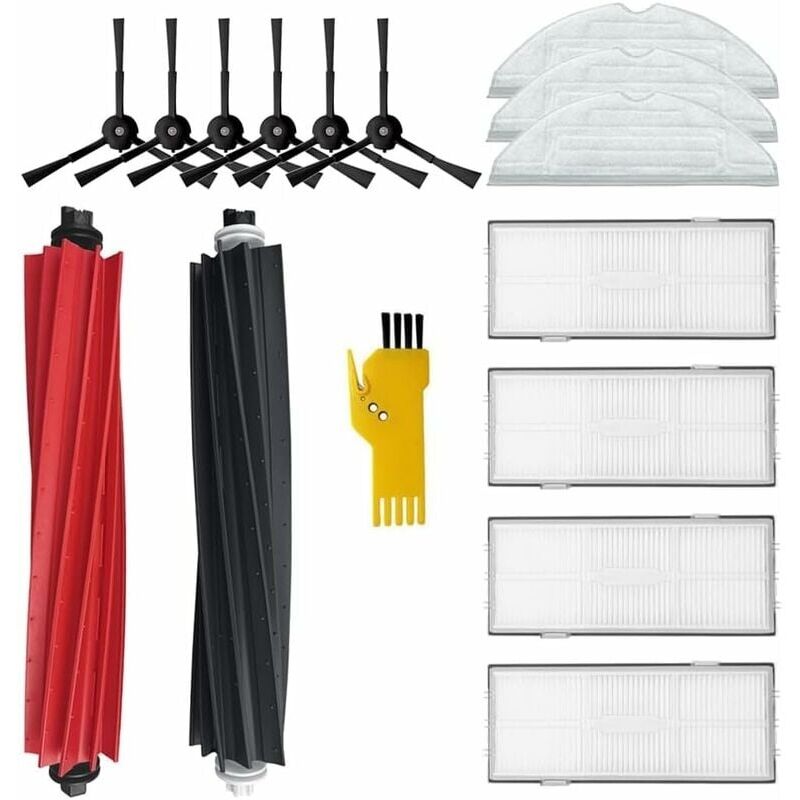 [neuwertig]zubehör Für Saugroboter S8 Und S8+ – Ersatzteile, 15-teiliges Set: 1 Hauptbürstensatz, 4 Filter, 6 Seitenbürsten, 3 Wischköpfe, Ersatz-filterbürstentuch