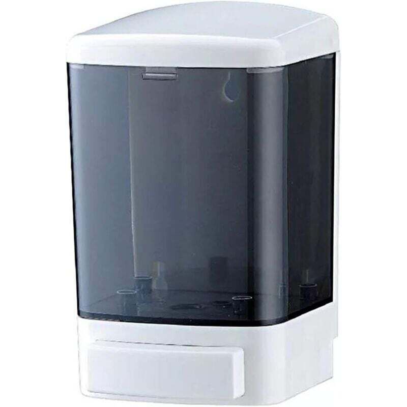 [neuwertig]dispenser Di Sapone Manuale Da Parete Per Cucina E Bagno, Dispenser Di Sapone Commerciale Per Liquidi, Shampoo, Gel, Camera In Plastica - 1000 Ml