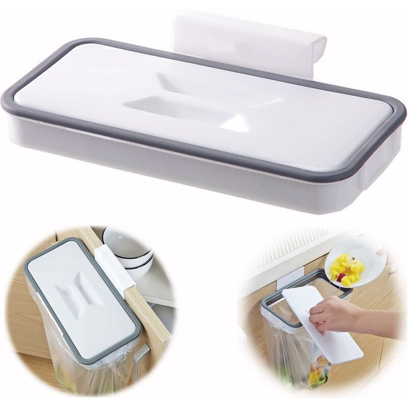 [neuwertig]müllbeutelhalter Mit Clip Für Schublade/tür/möbel, Ideal Für Wohnmobile, Reisen, Zuhause, Küche, Recyclingprodukt