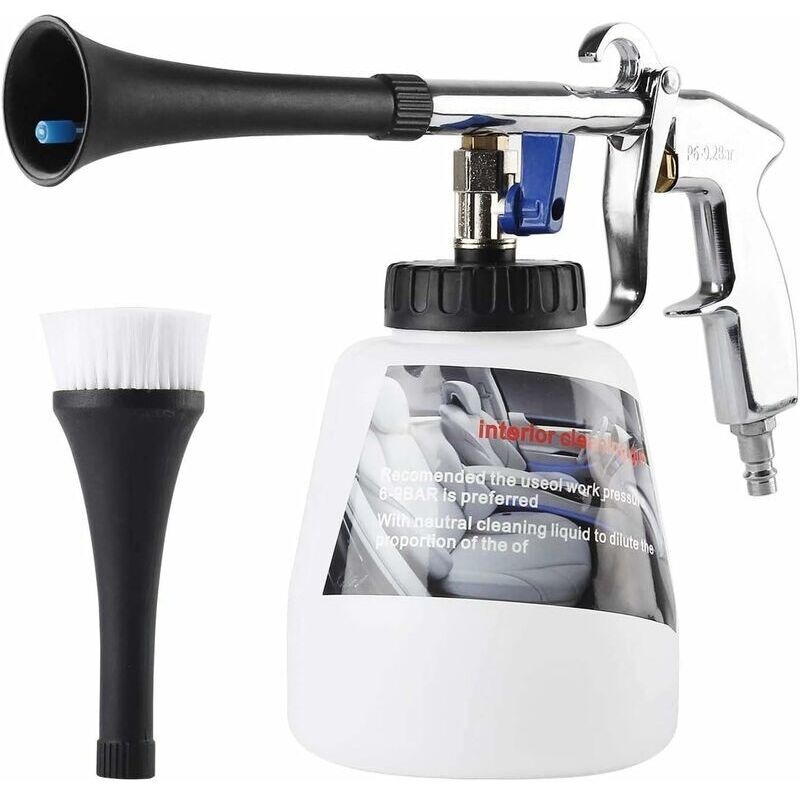 [neuwertig]autoreinigungspistole, Automatische Druckluftpistole Für Die Innenraumreinigung, 1-liter-druckluftsprüher Mit Düsenbürste, Geeignet Für Die Fahrzeuginnenreinigung/haushaltsreinigung