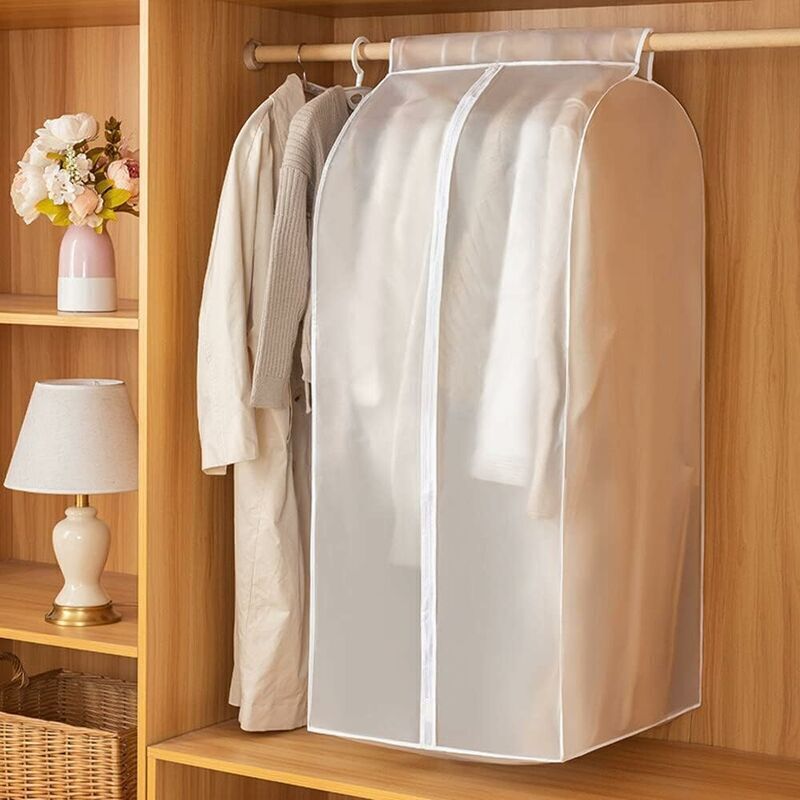 [neuwertig]hängender Kleidersack, 60 X 50 X 120 Cm, Peva, Staub- Und Wasserdicht, Schmutzabweisend Und Geruchsneutral, Waschbar, Wiederverwendbar, Mit Reißverschluss