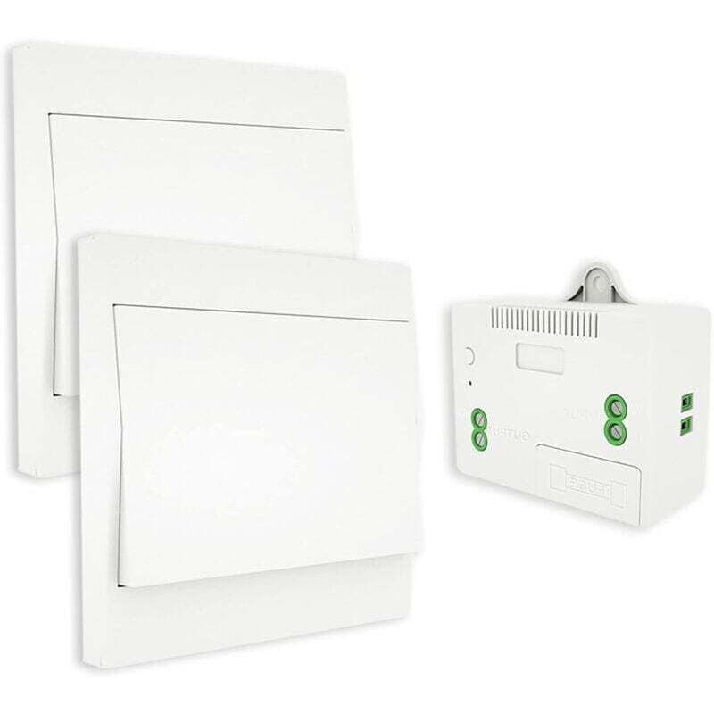 [neuwertig]kabelloser, Batterieloser, Ferngesteuerter Wandschalter, Wechselschalter, Selbstversorgend, Keine Verkabelung Erforderlich, Sender Für Wandpanel (wechsel-set), Wasserdicht Für Den Innen- Un