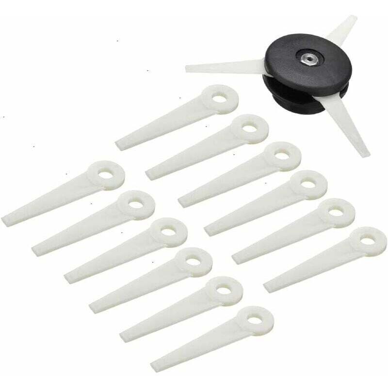 [neuwertig]freischneiderkopf + 12 Schneidmesser Für Stihl Polycut 6-3 Fs38 Fs40 Fs45