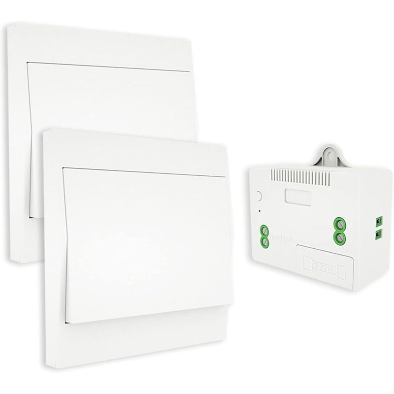 [neuwertig]funkschalter Rf433, Batterielos, Fernbedienungs-wandschalter, Wechselschalter, Autark, Keine Verkabelung Erforderlich, Sender Für Wandpanel (wechsel-set), Wasserdicht Für Innen Und Außen