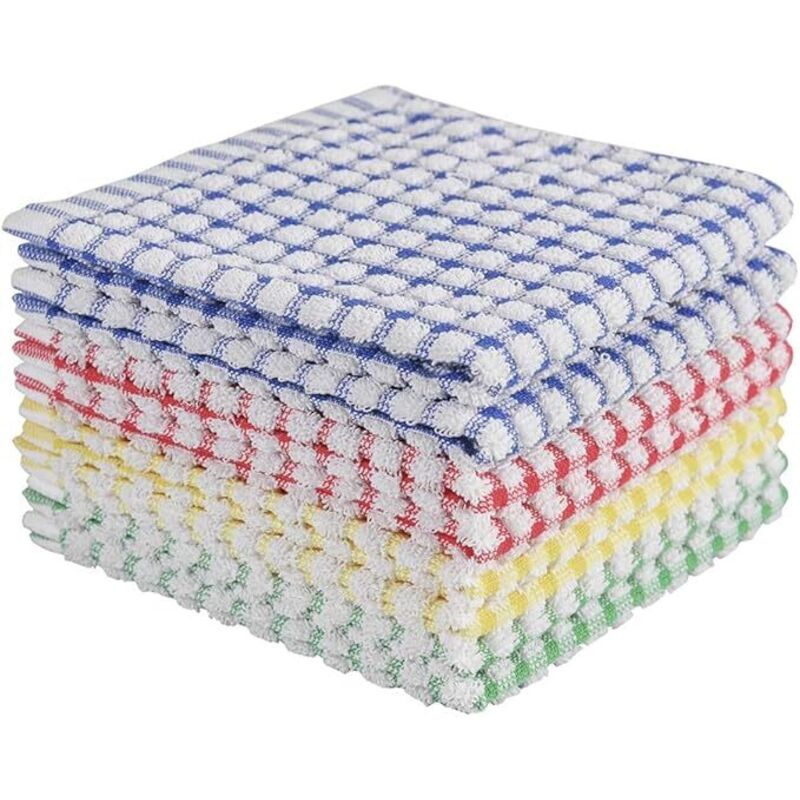 [neuwertig]geschirrtücher Zum Abwaschen Von Küchengeschirr, Super Saugfähige Geschirrtücher, Frottee-reinigungstücher, 8er-pack, 30 X 30 Cm