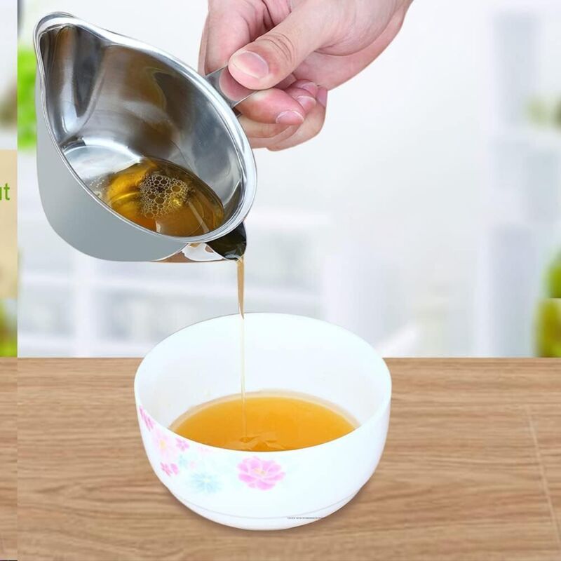 [neuwertig]250-ml-fettabscheider Für Soßenschüsseln, Edelstahl-fettfilter Für Suppen Und Öle, Hepler Küchen-ölabscheider Zur Fett- Und Flüssigkeitsfiltration