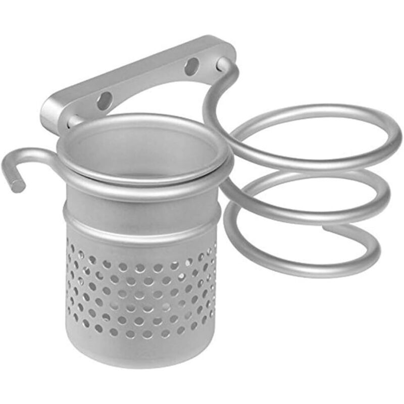 [neuwertig]haartrocknerhalter, Multifunktionales Haartrocknerregal Aus Aluminium, Badezimmer-organizer