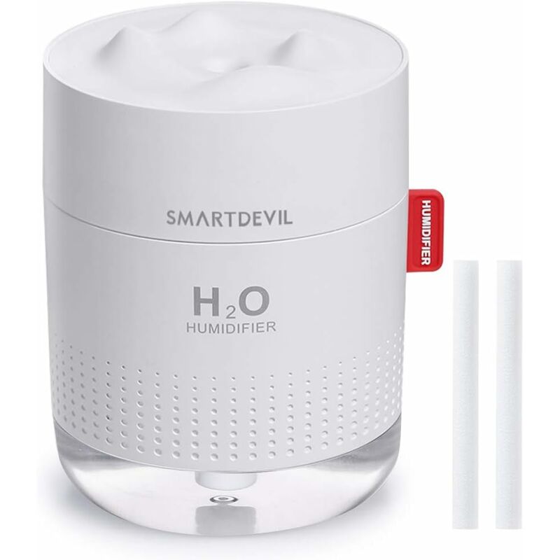 [neuwertig]mini-luftbefeuchter Für Babys, Kein Akku Erforderlich, Tragbarer Luftbefeuchter Für Zuhause, Leiser Usb-luftbefeuchter Für Zimmer/büro, Automatische Abschaltung (500 Ml) – 2 Filter