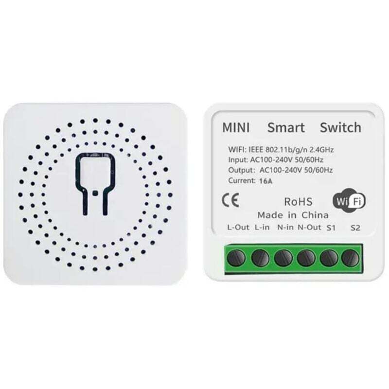 [neuwertig]tuya Smart Wi-fi-schaltermodul, Dunkelbox, Dualsteuerung, Kabellos, App-steuerung, Sprachsteuerung, Fernbedienung, Schalter, Licht