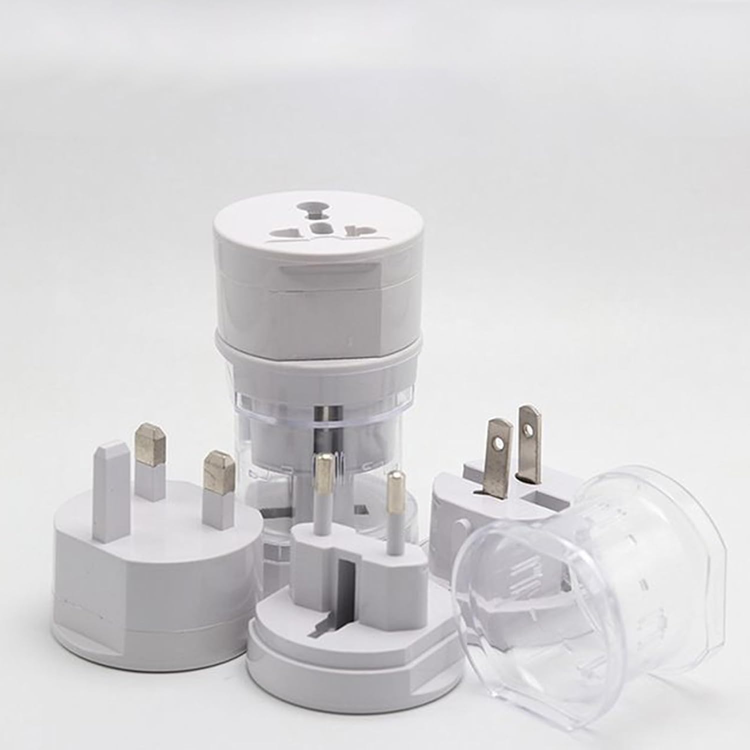 [neuwertig]3-in-1-reisekonverter, Universal-netzadapter, All-in-one-reise-essential, Weiß