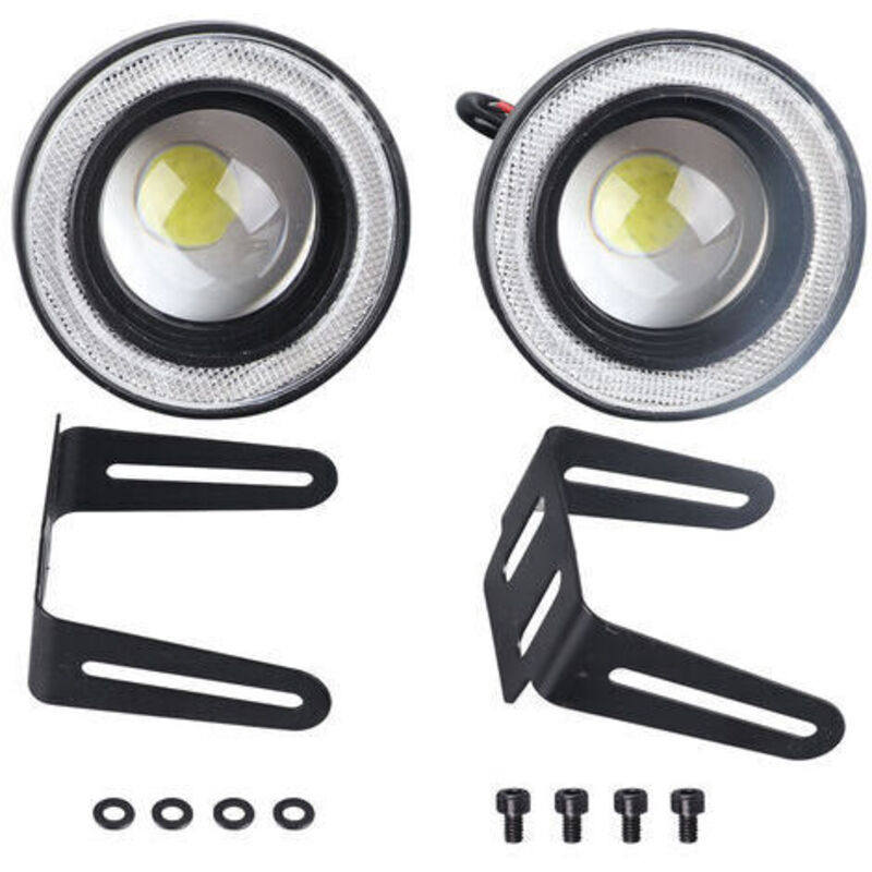 [neuwertig]2 Stück Auto-nebelscheinwerfer, 3,5 Zoll Led-halo-ringlampe, 30 W, 1200 Lm, 6000 K Bis 7000 K, Cob-öffnung, Tagfahrlicht