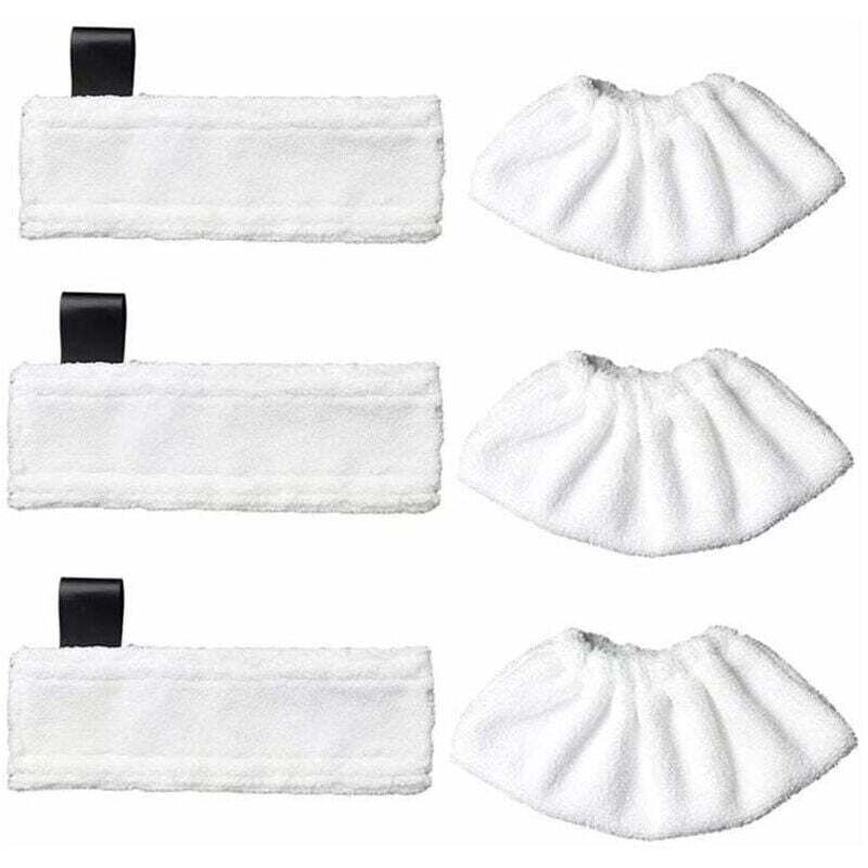 [neuwertig]packung Mit 3 Ersatz-mikrofasertüchern Und 3 Mikrofasertüchern Für Kärcher Easy Fix Sc1/sc2/sc3/sc4/sc5/sv7, Zubehörtuch Für Kärcher Easy Fix