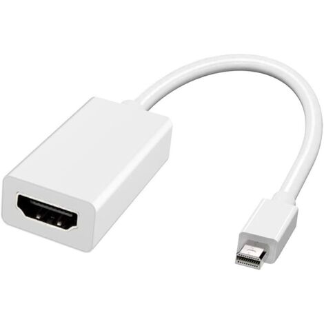 [neuwertig]mini Displayport Auf Hdmi-adapter, Thunderbolt Auf Hdmi-konverter Für Macbook Air/pro, Microsoft Surface Pro/dock, Monitor, Projektor Und Mehr (1 Stück, Weiß)