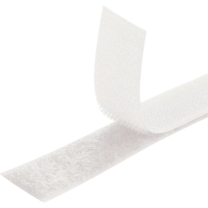 [neuwertig]doppelseitiges Klettband [weiß] [3 M X 25 Mm] Klettverschluss [nicht Klebend] Super Stark Und Langlebig Für Nähen, Kleidung, Bastelarbeiten Und Diy-projekte