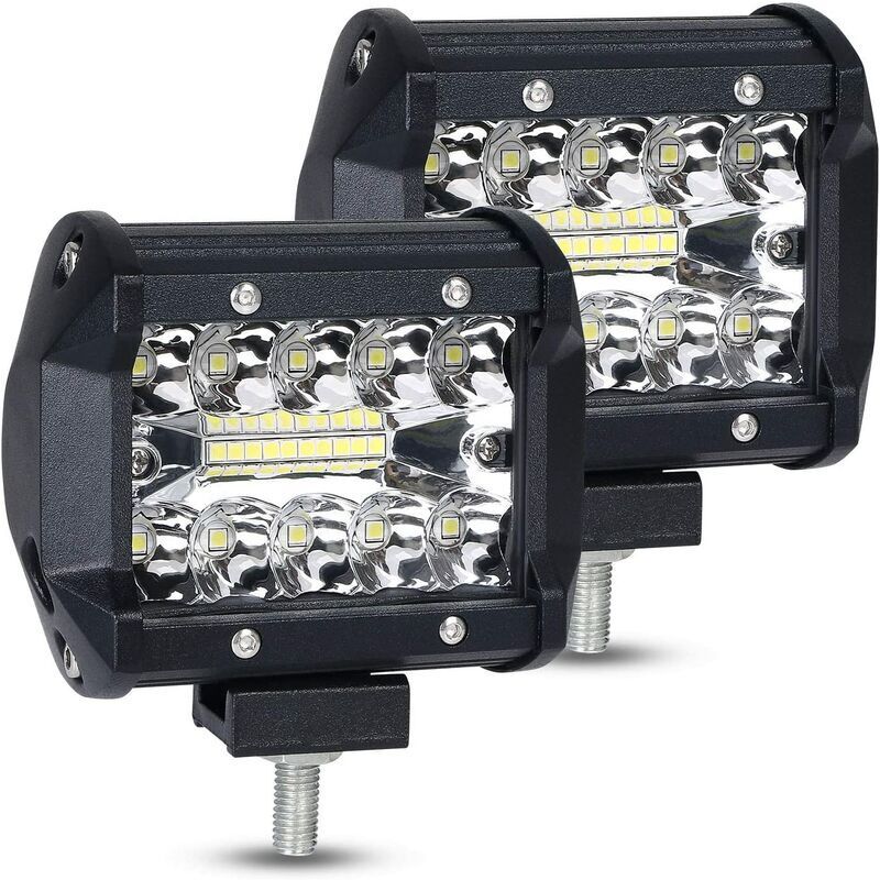 [neuwertig]60w 5000lm Led-flutlicht, 6000k Weißlicht, Schutzart Ip65 Für Raue Umgebungen, 2er-pack, Effiziente Wärmeableitung