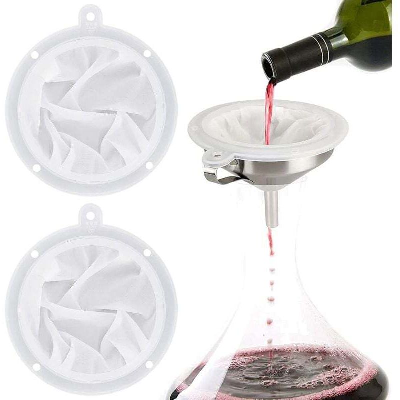[neuwertig]nylon-siebfilter, Netz-weinfilter, Feines Sieb, Kompatibel Mit 5-zoll-küchentrichter Zum Filtern Von Saft, Milch, Kaffee, Wein, Öl, Lebensmitteln, 200 Mesh Und 400 Mesh