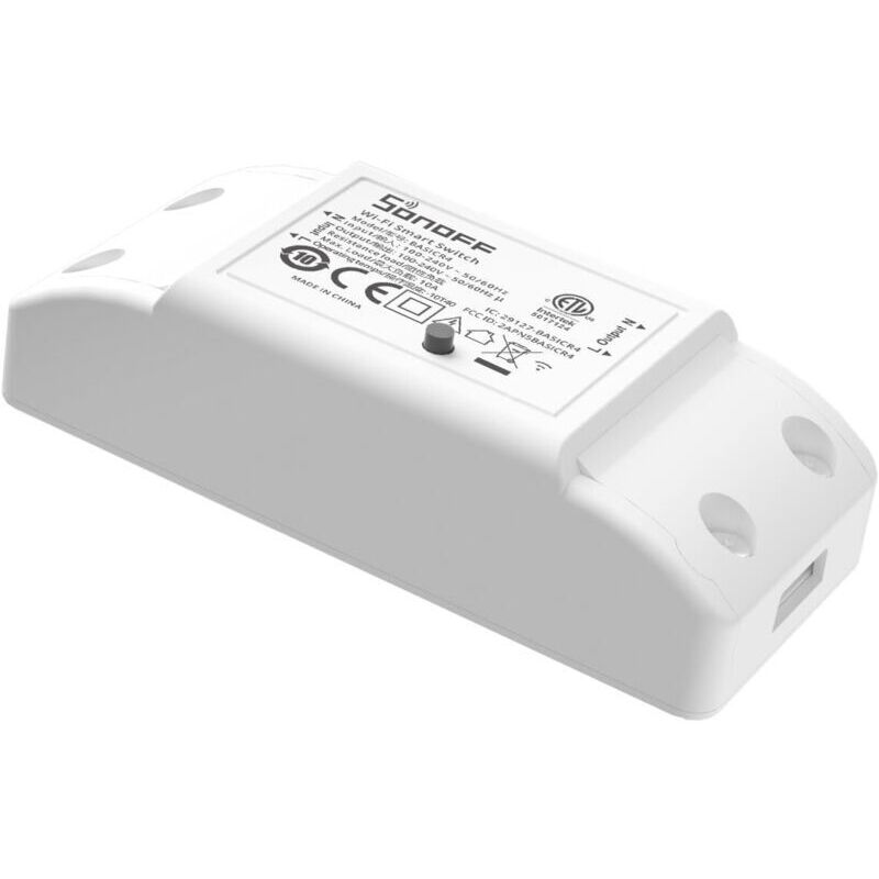 [neuwertig]sonoff Basicr4 Wlan-smart-schalter, 10 A/2200 W, Intelligenter Wlan-schalter, Zusätzlicher Überhitzungsschutz, Sprachsteuerung, Kompatibel Mit Alexa/google Home, Home Assistant – 1 Stück