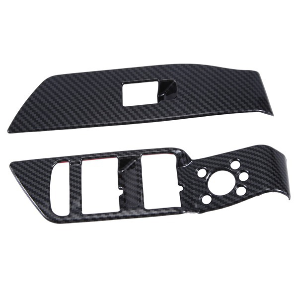 1 Set. Farbe: Kohlefaseroptik. Material: Kunststoff. Abdeckung Für Fensterheberschalter Und Bedienfeld.