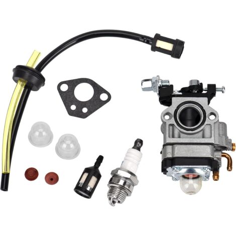 Dtekgaz - Queta Vergaser Für 52ccm, 49ccm Und 43ccm Freischneidermotoren, Vergaser-reparatursatz Mit Dichtung, Schlauch, Zündkerze Und Kraftstofffilter