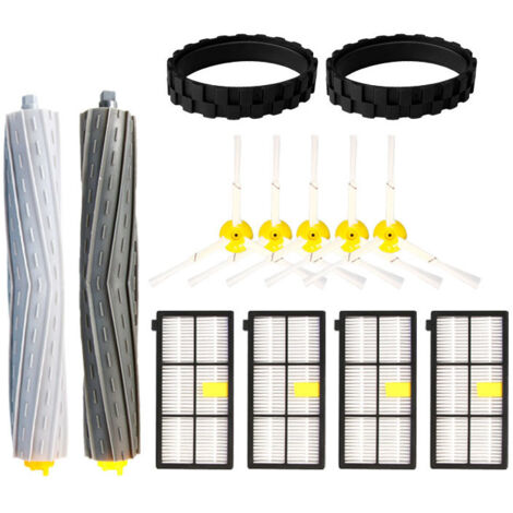 Dtekgaz - 13-in-1-kehrmaschinenzubehör, Kompatibel Mit Der Hauptbürste, Der Seitenbürste Und Dem Reifenschutz-set Für Die Irobot-modelle 860, 880, 870, 980 Und 960.