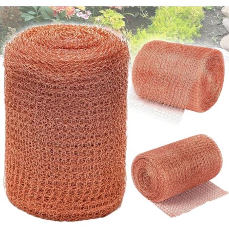 Dtekgaz - Kupfergewebe-schneckennetz 12,7 Cm X 6 M Doppeldraht-nagetierschutzbarriere Für Garten Und Hühnerstall Schutz Vor Schnecken, Mäusen, Ratten Und Vögeln