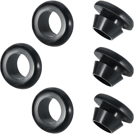 Dtekgaz - 20 Stück Gummitüllen, Gummistopfen, Gummikabeltüllen Zum Schutz Von Drähten Und Kabeln, Innendurchmesser 18 Mm, Montagedurchmesser 22 Mm
