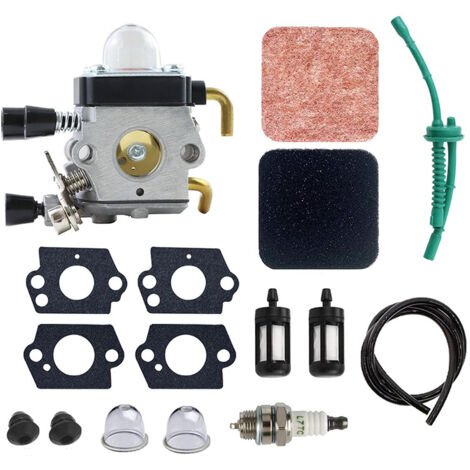 Dtekgaz - Fs85 Vergaser Für Stihl Fs55c, Fs55rc, Fs55, Fs46c, Fs46, Fs45c, Fs45, Fs38 Freischneider. Ersatzteile Für Zama C1q-s186, C1q-s97 Vergaser Mit Kraftstoffleitungssatz Und Luftfilter.