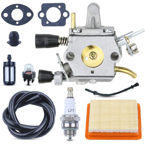 Dtekgaz - Vergaser Für Stihl Fs120, Fs200, Fs250, Fs300, Fs350, Fr350 Freischneider, Fs 250 Zubehör-vergaser-ersatzteilset Mit Luftfilter, Dichtung Und Zündkerze